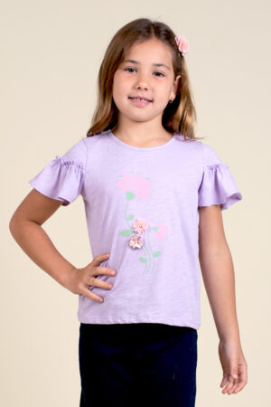 T-Shirt Florecer - 12, Lila