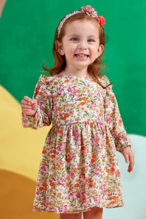 Vestido Alhelí bebé - 3 T, Ivory